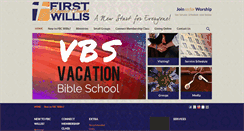 Desktop Screenshot of firstbaptistwillis.org